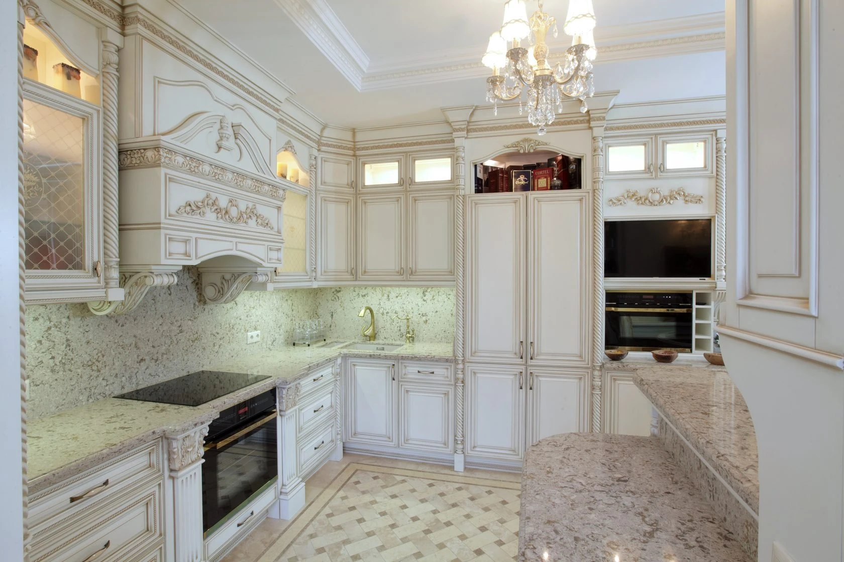 Основные декоративные элементы кухни в классическом стиле Основные декоративные элементы кухни в классическом стиле